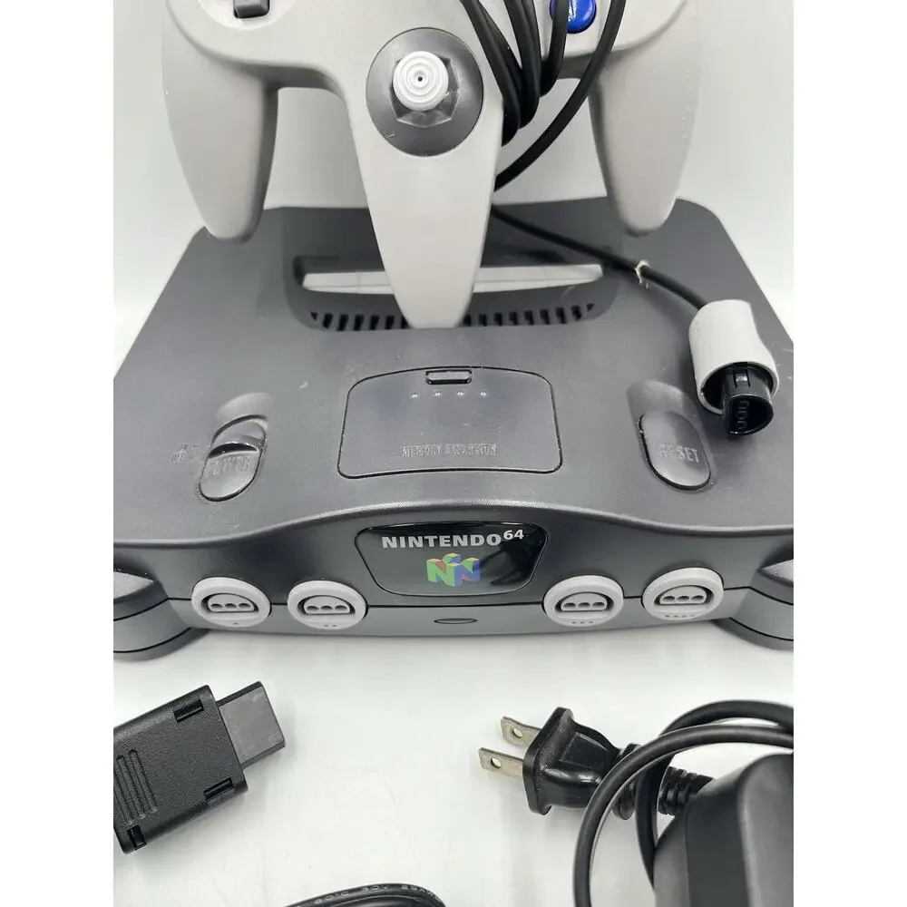 Nintendo 64 Console System Bundle w/ Controller & Cables N64 (NUS-001) *TESTED